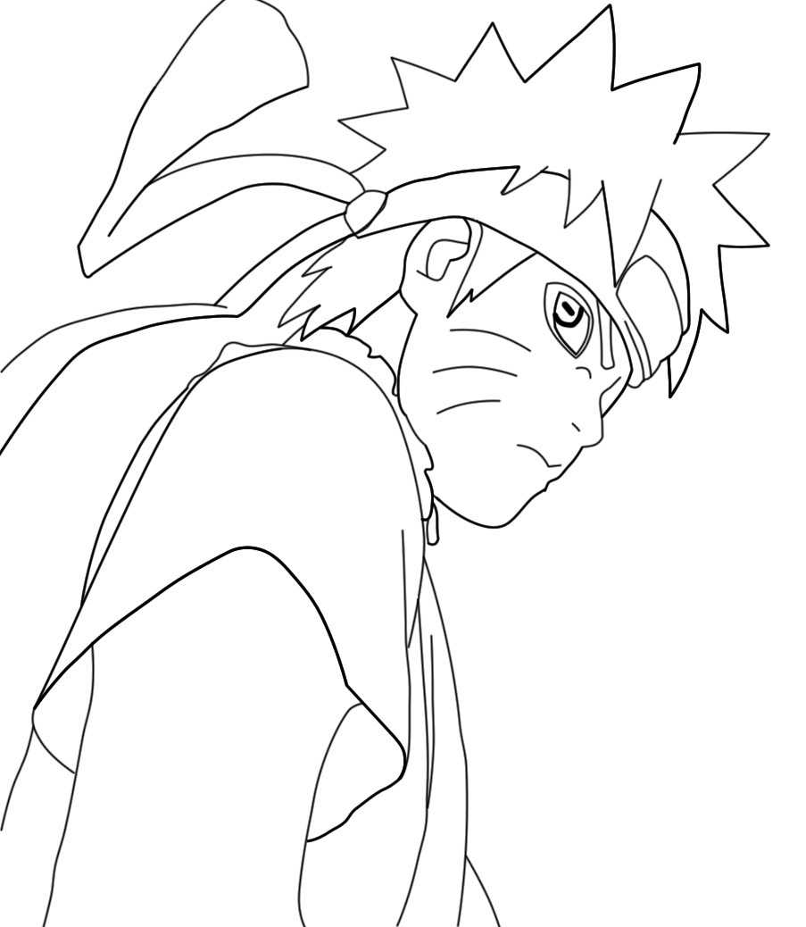 coloring naruto pages