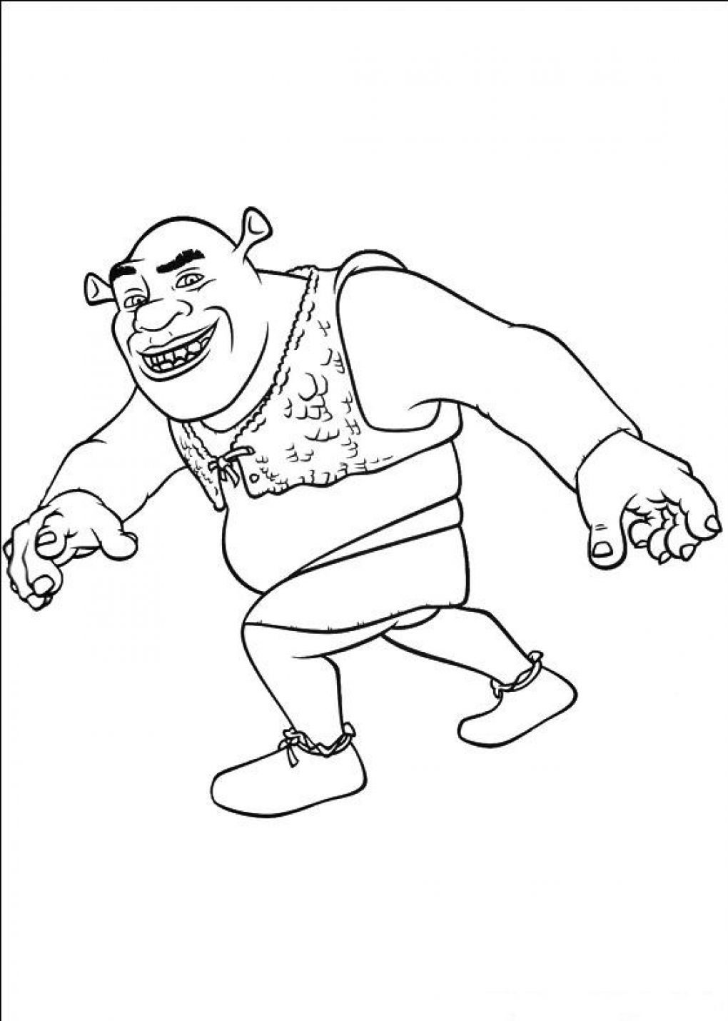 shrek coloring pages