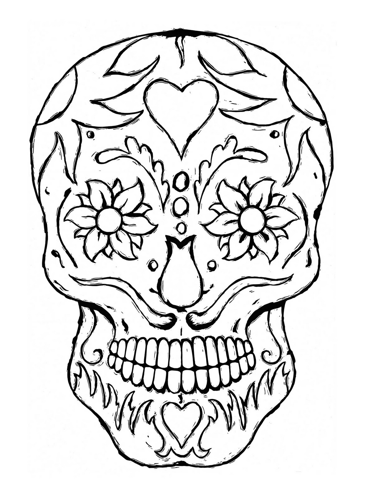 Free Printable Skull Coloring Pages For Kids Free Printable Skull Coloring Pages For Kids