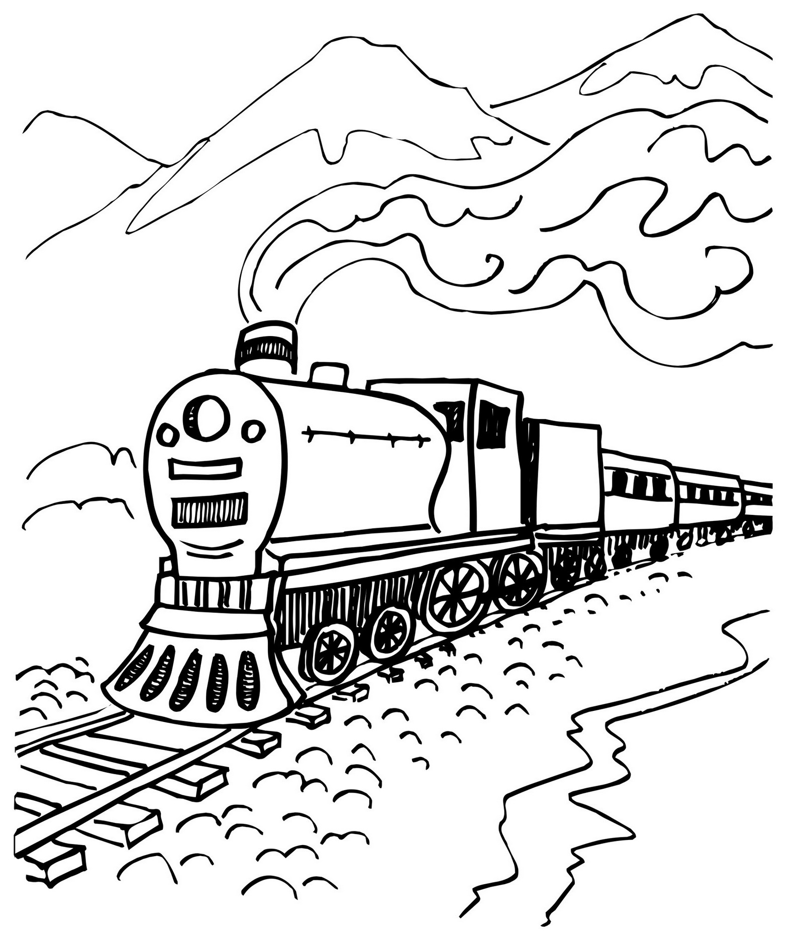 Free Printable Train Coloring Pages For Kids Printables For Everyone Free Printable Train Coloring Pages For Kids Printables For Everyone