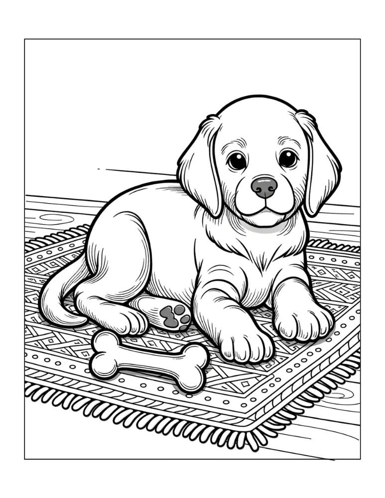 Free Puppy Coloring Pages For Kids Free Puppy Coloring Pages For Kids