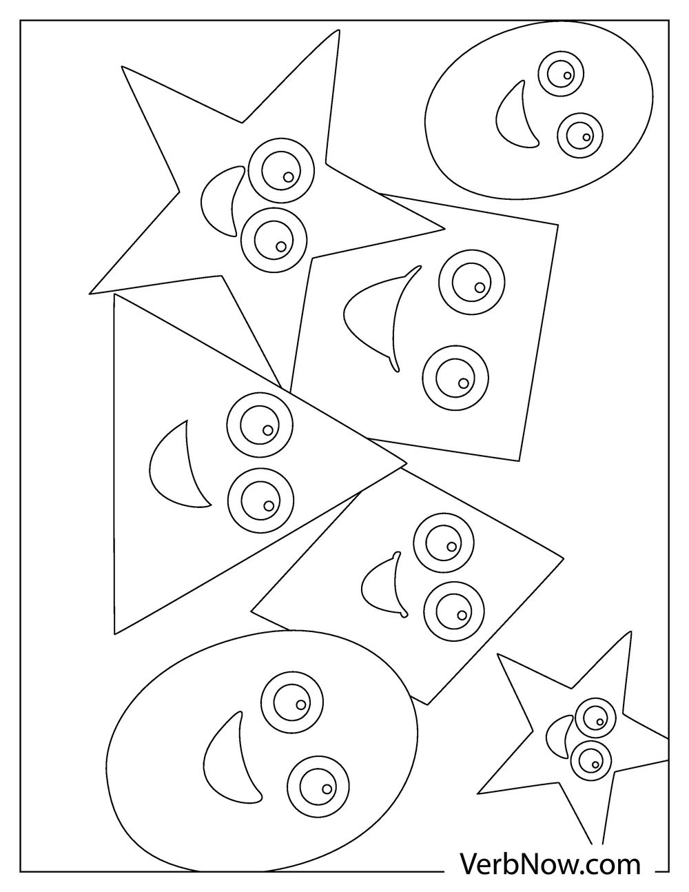 shapes coloring pages shapes coloring pages