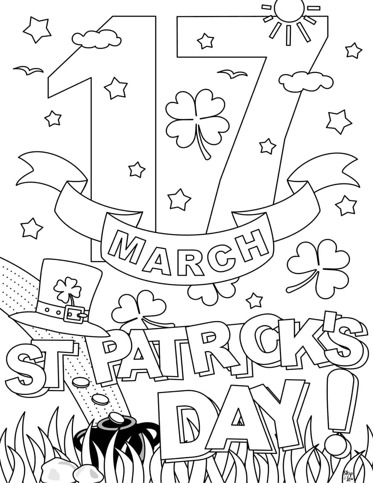 Free St Patrick S Day Coloring Pages Artofit