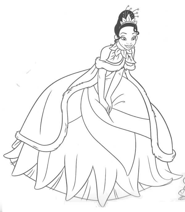 Free Tiana Coloring Page Download Print Or Color Online For Free