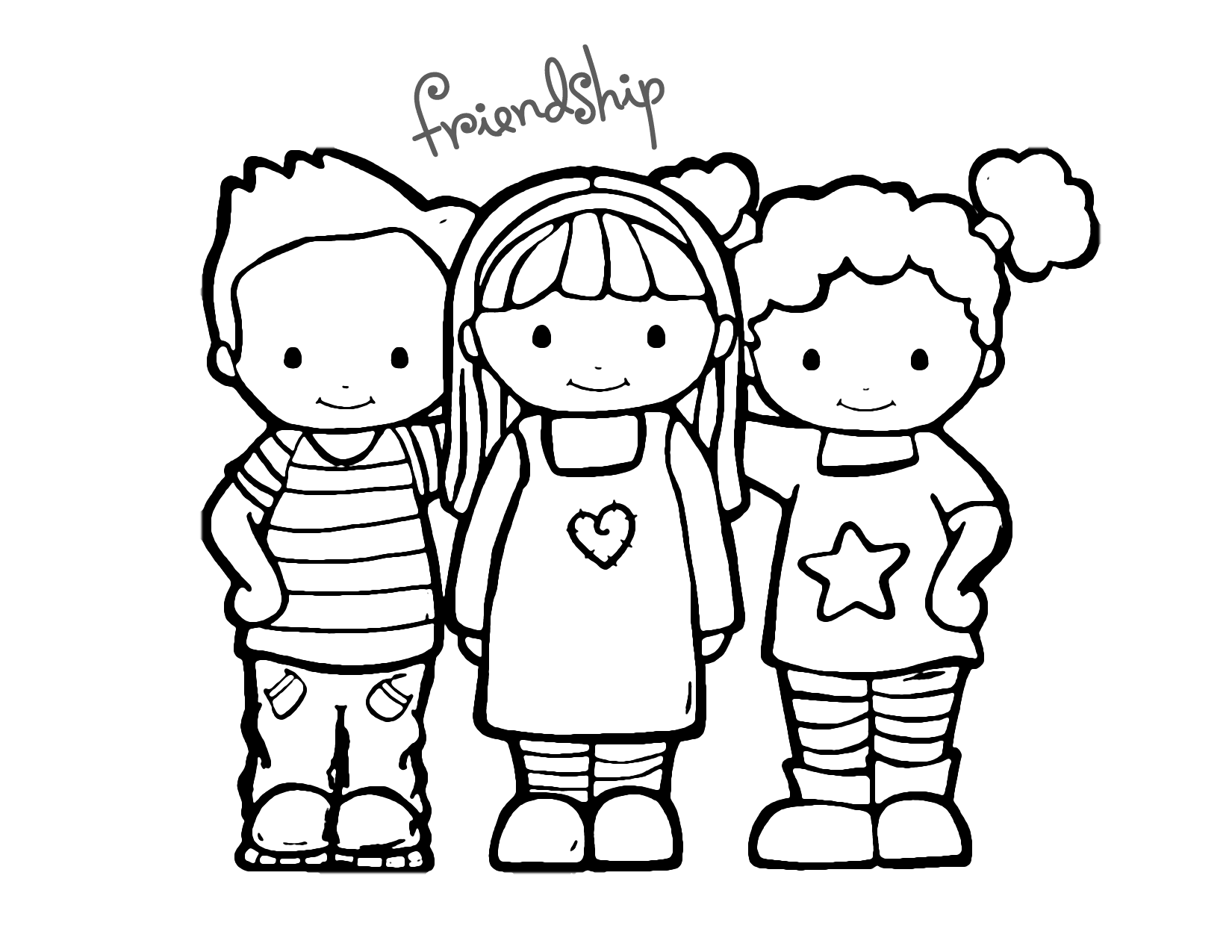 Friendship Coloring Pages Printable Coloring Pages FREE