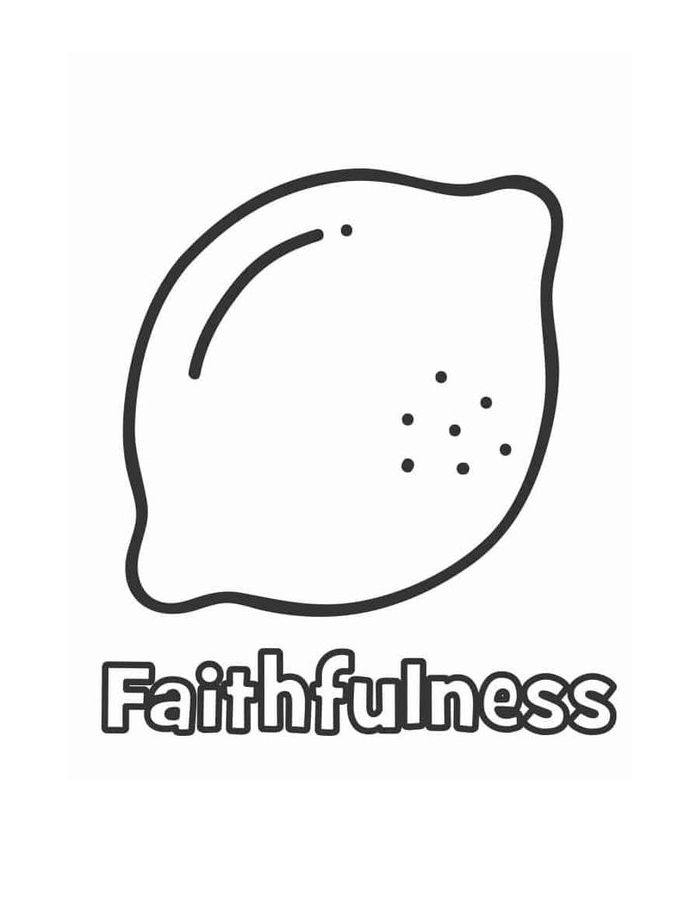fruit of the spirit coloring page