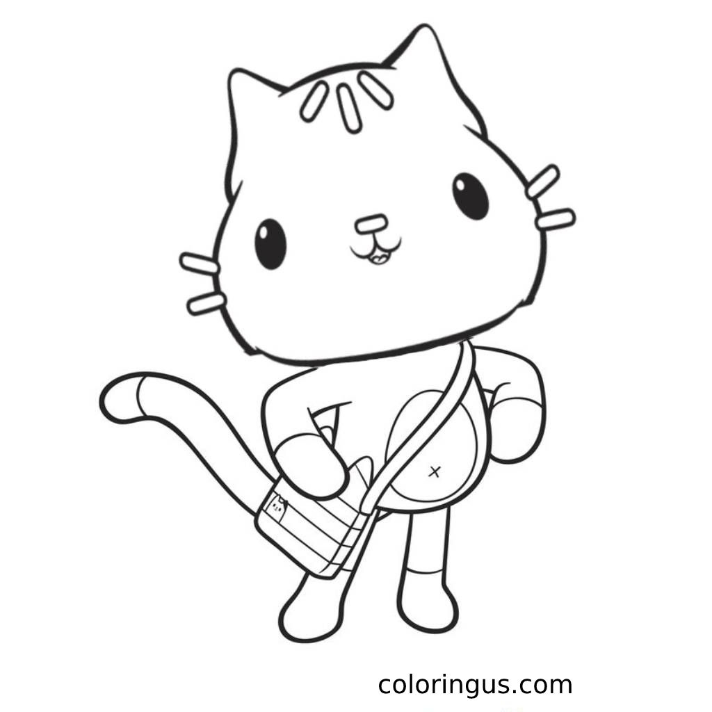 Gabby 39 s Dollhouse Coloring Pages Free Printable PDF 