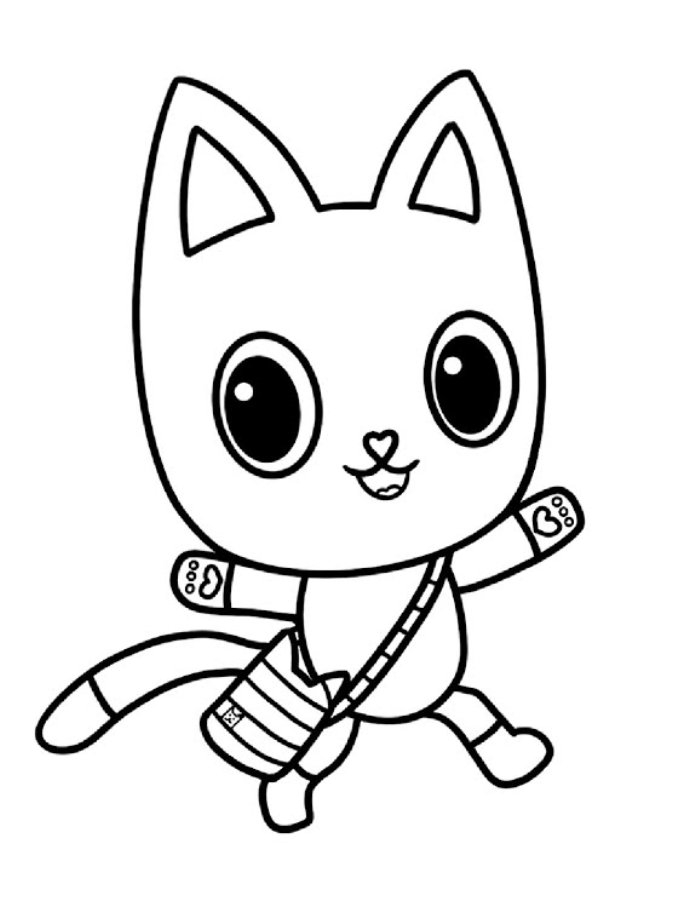 Gabby 39 s Dollhouse Coloring Pages Free Printable PDF 