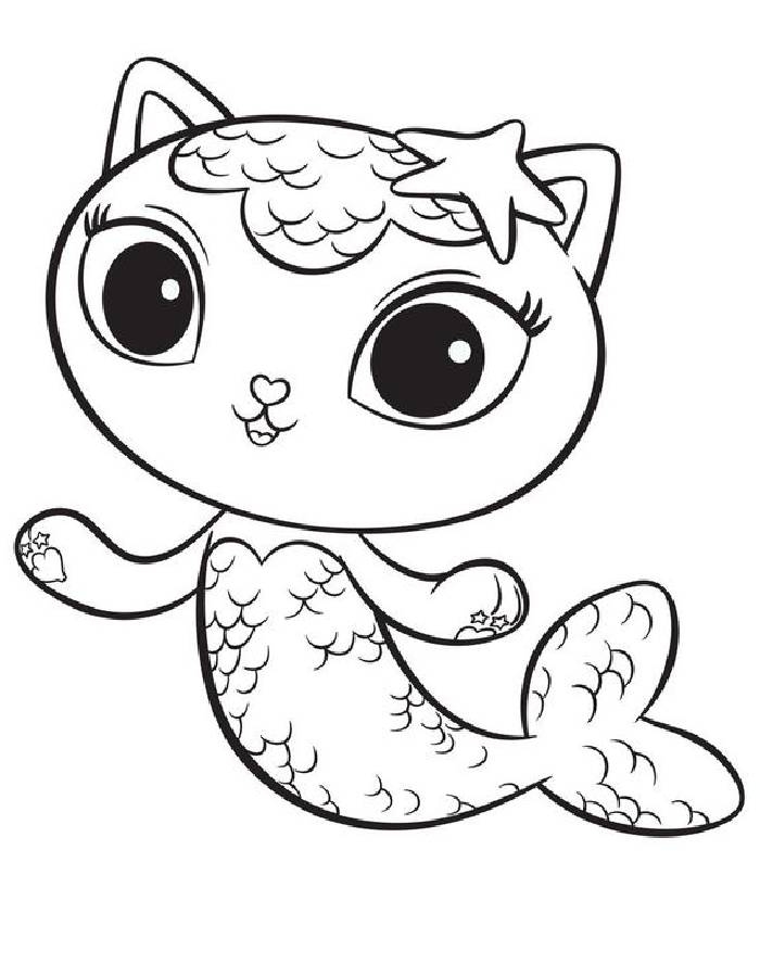gabby dollhouse coloring page gabby dollhouse coloring page