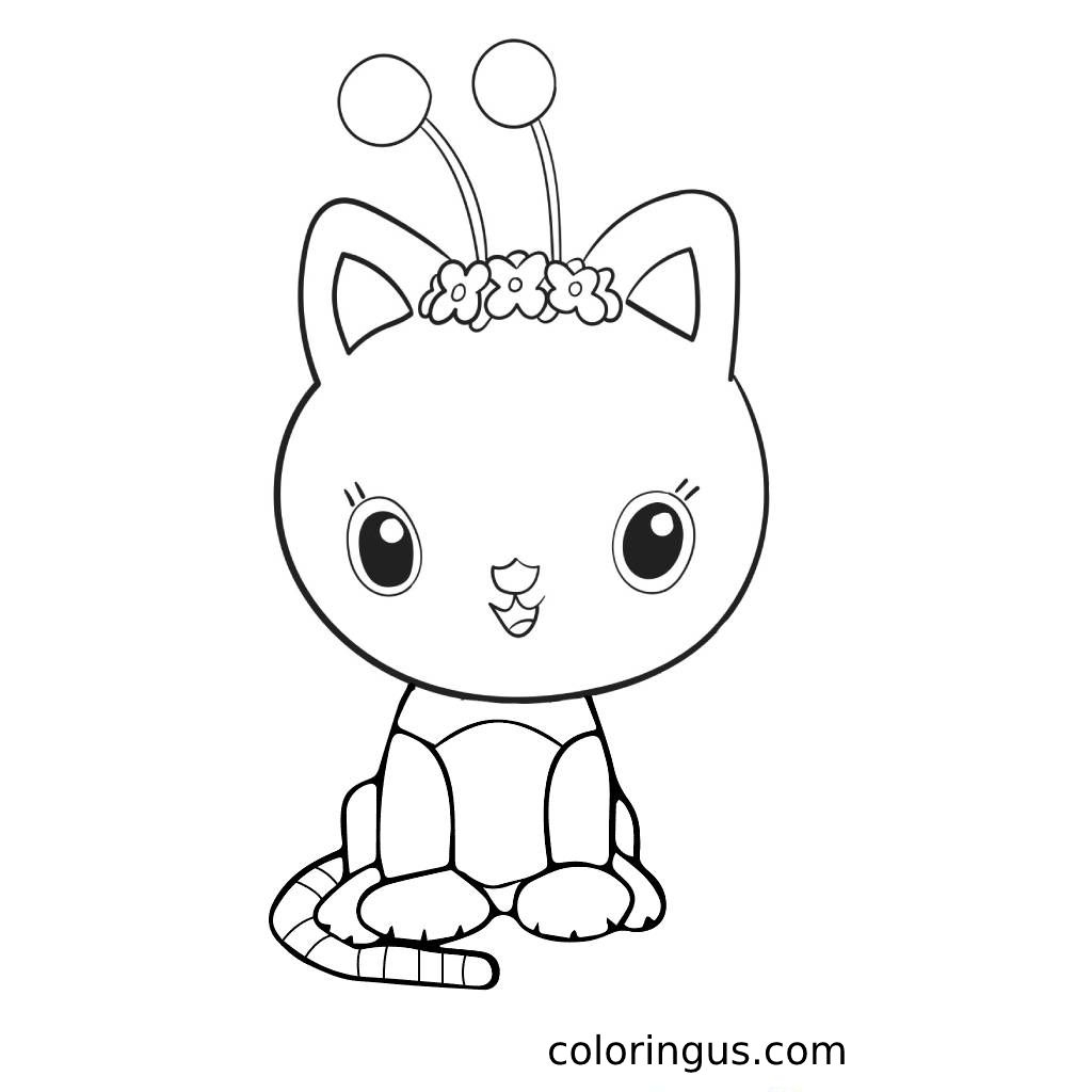 Gabby And The Dollhouse Coloring Page