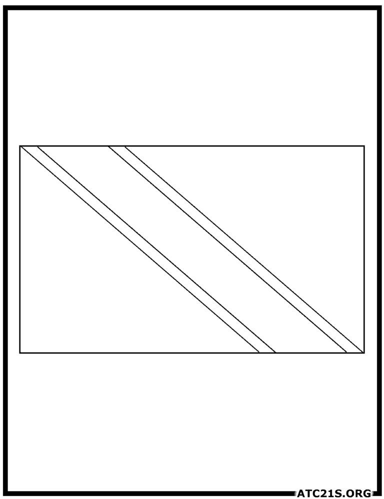 Gabon Flag Coloring Page ATC21S