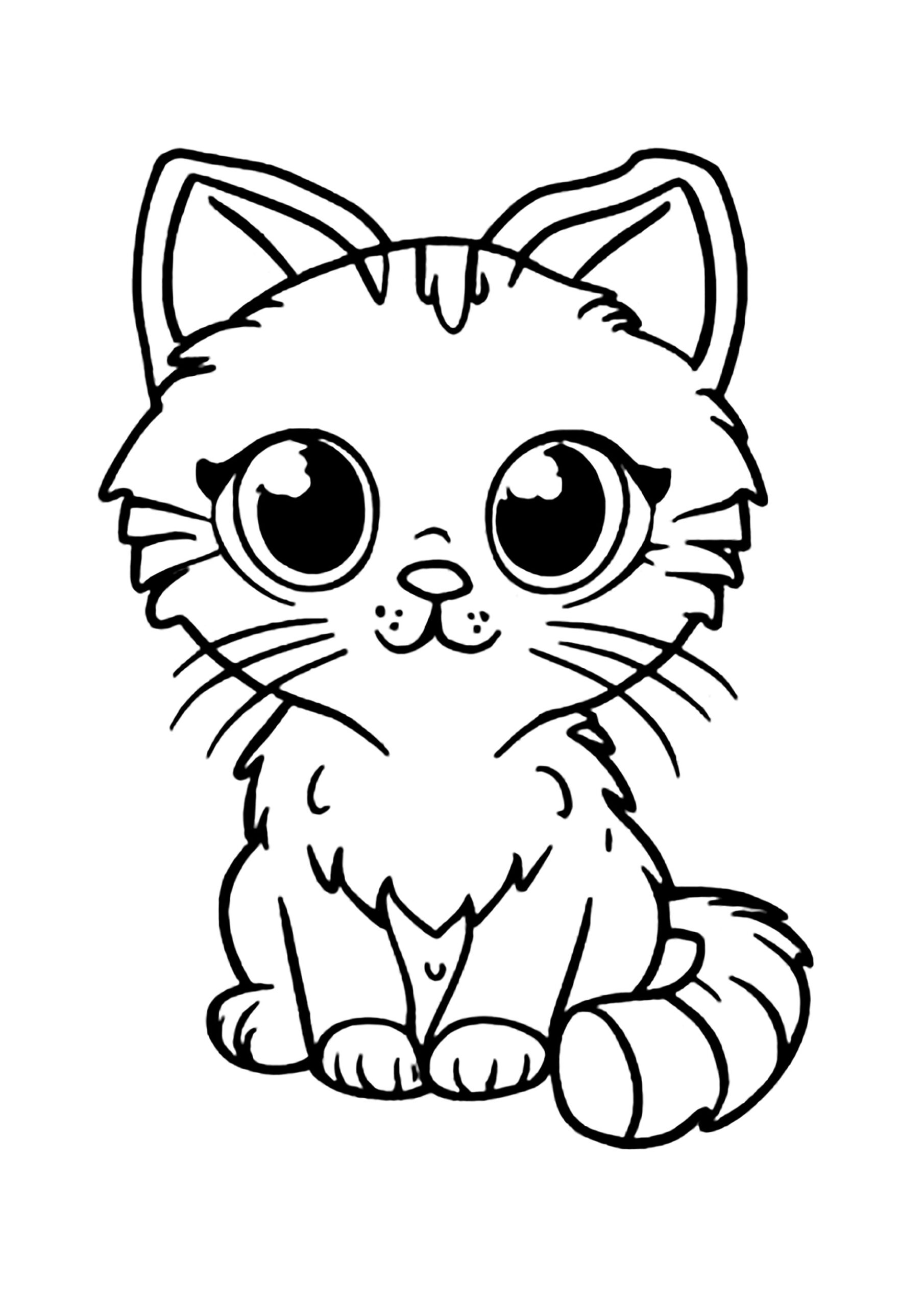 kitty cat color pages kitty cat color pages