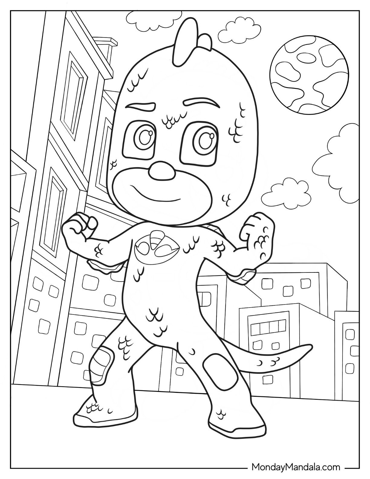 Gekko Pj Masks Printable Coloring Pages Infoupdate