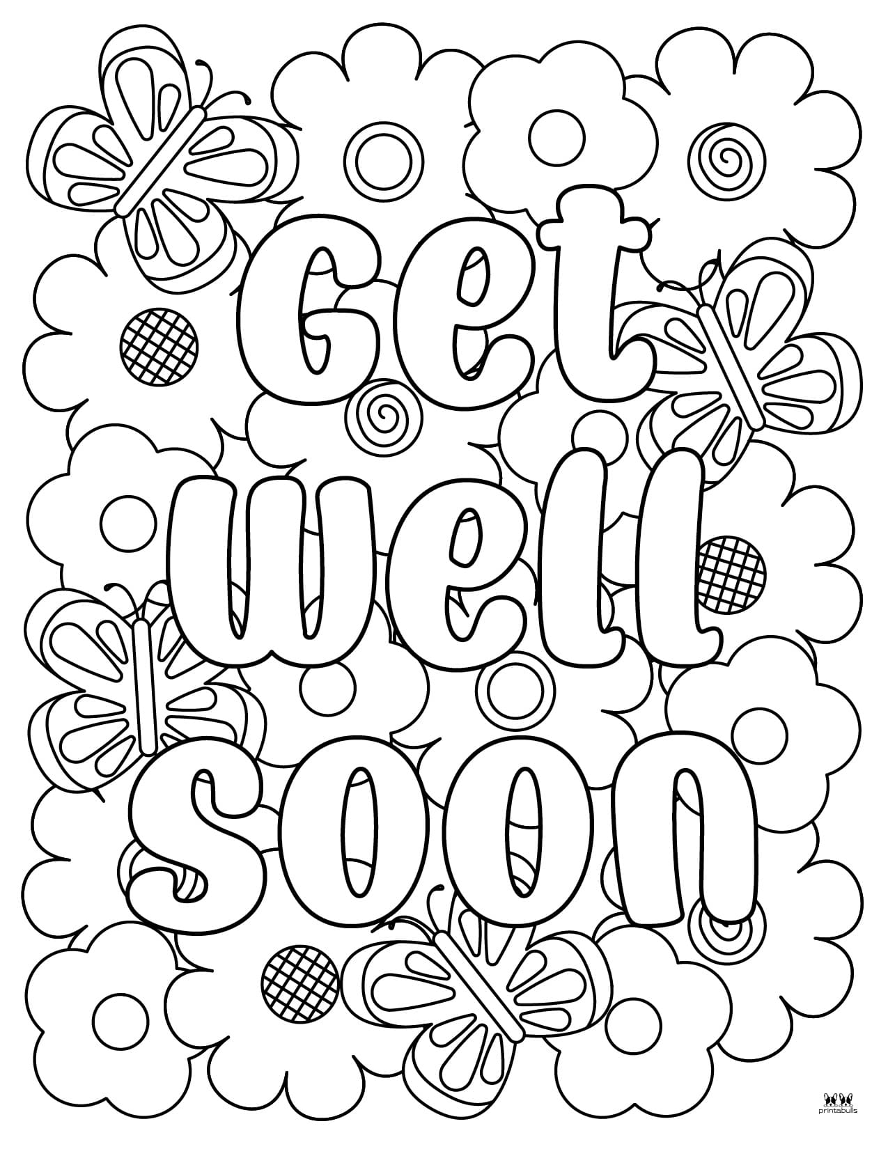 Get Well Coloring Pages Get Well Coloring Pages