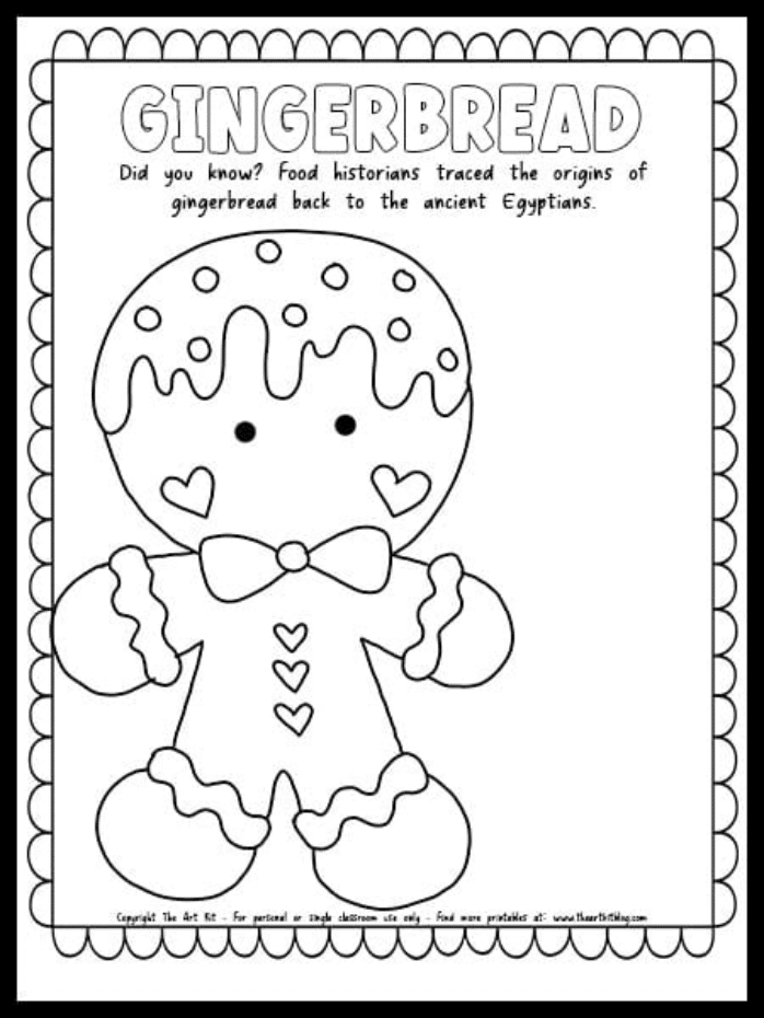 Gingerbread Coloring Page Free Homeschool Deals Gingerbread Coloring Page Free Homeschool Deals