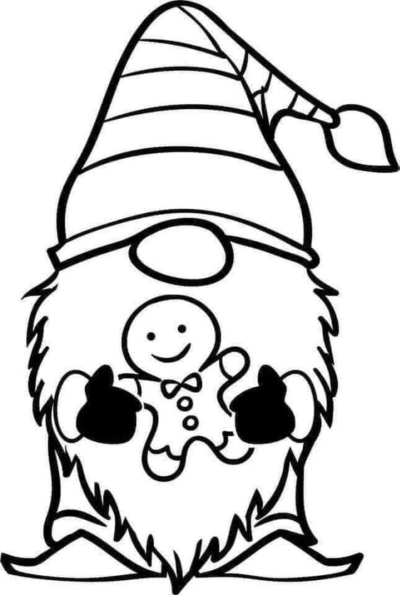 Gnome Coloring Pages Free Printable PDF Gnome Coloring Pages Free Printable PDF