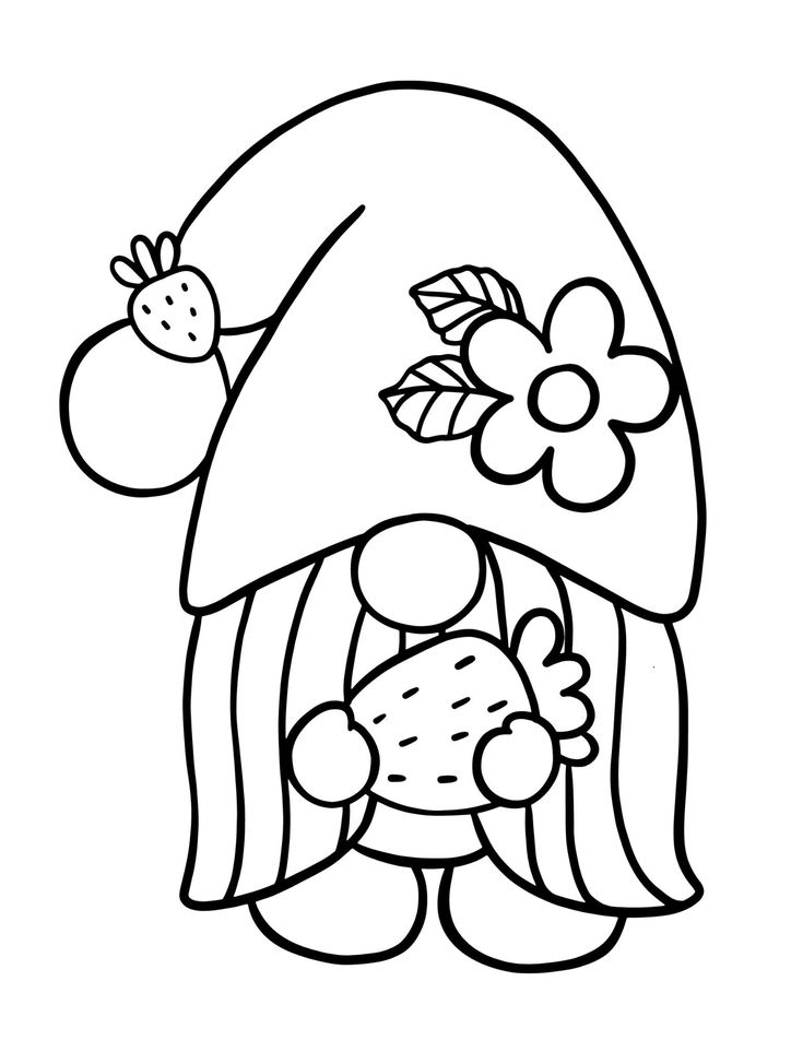 Gnome Coloring Pages Free Printable PDF Gnome Coloring Pages Free Printable PDF