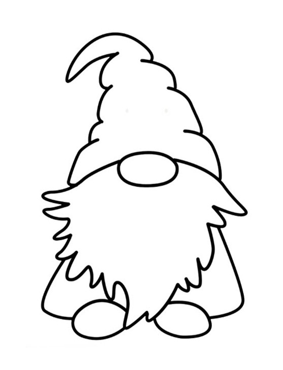 Gnome Coloring Pages Free Printable PDF