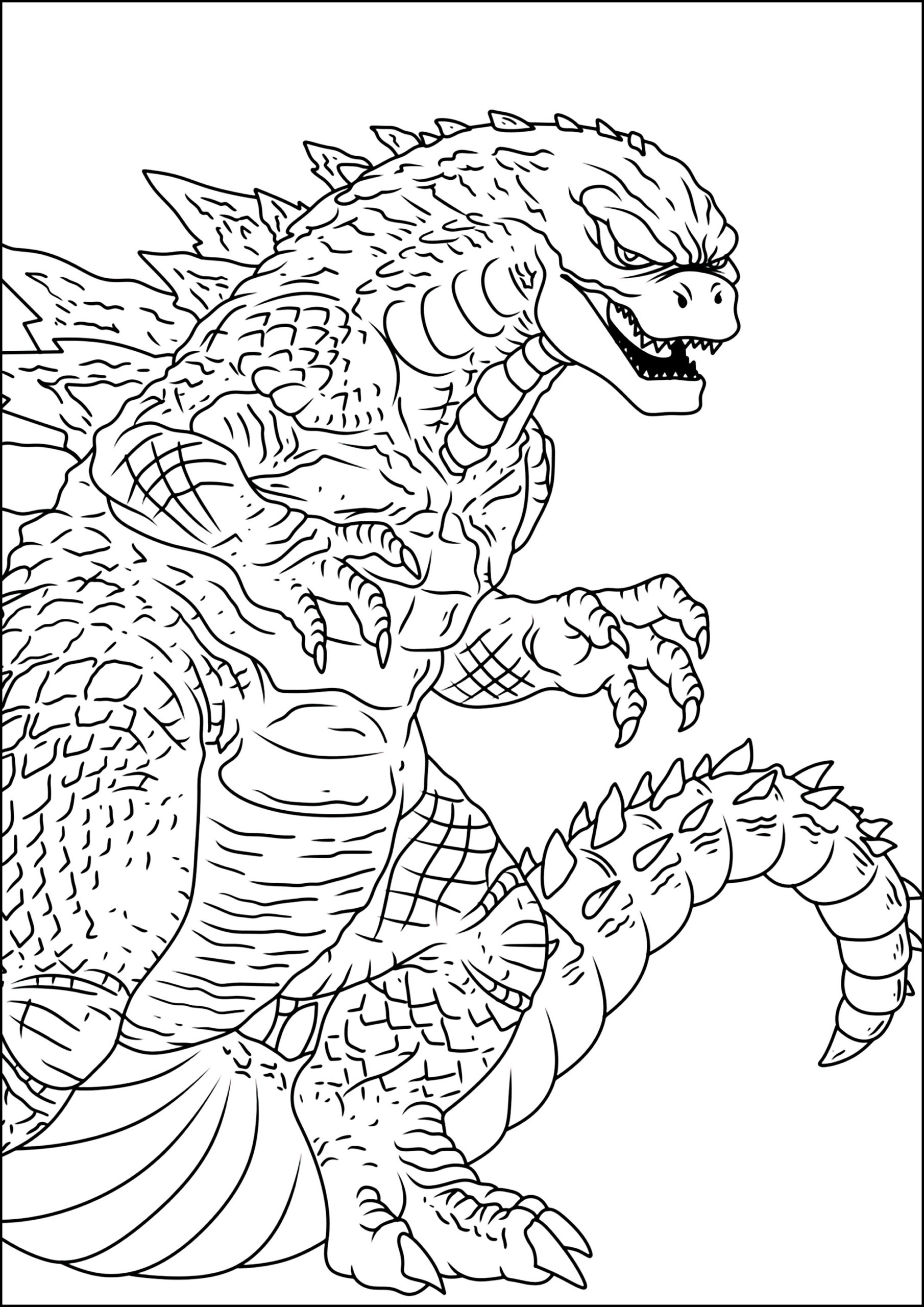 Godzilla Drawing To Color Godzilla Coloring Pages Godzilla Drawing To Color Godzilla Coloring Pages