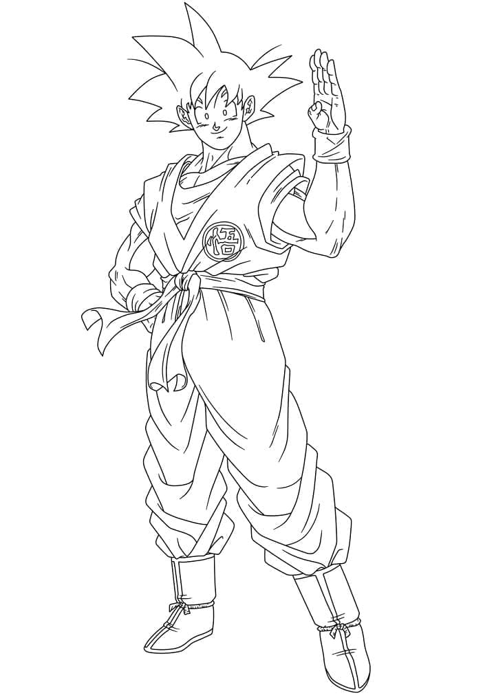 Goku Coloring Pages ColoringLib