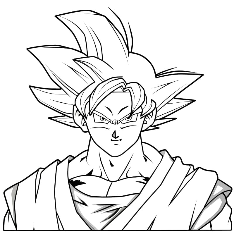 goku coloring page