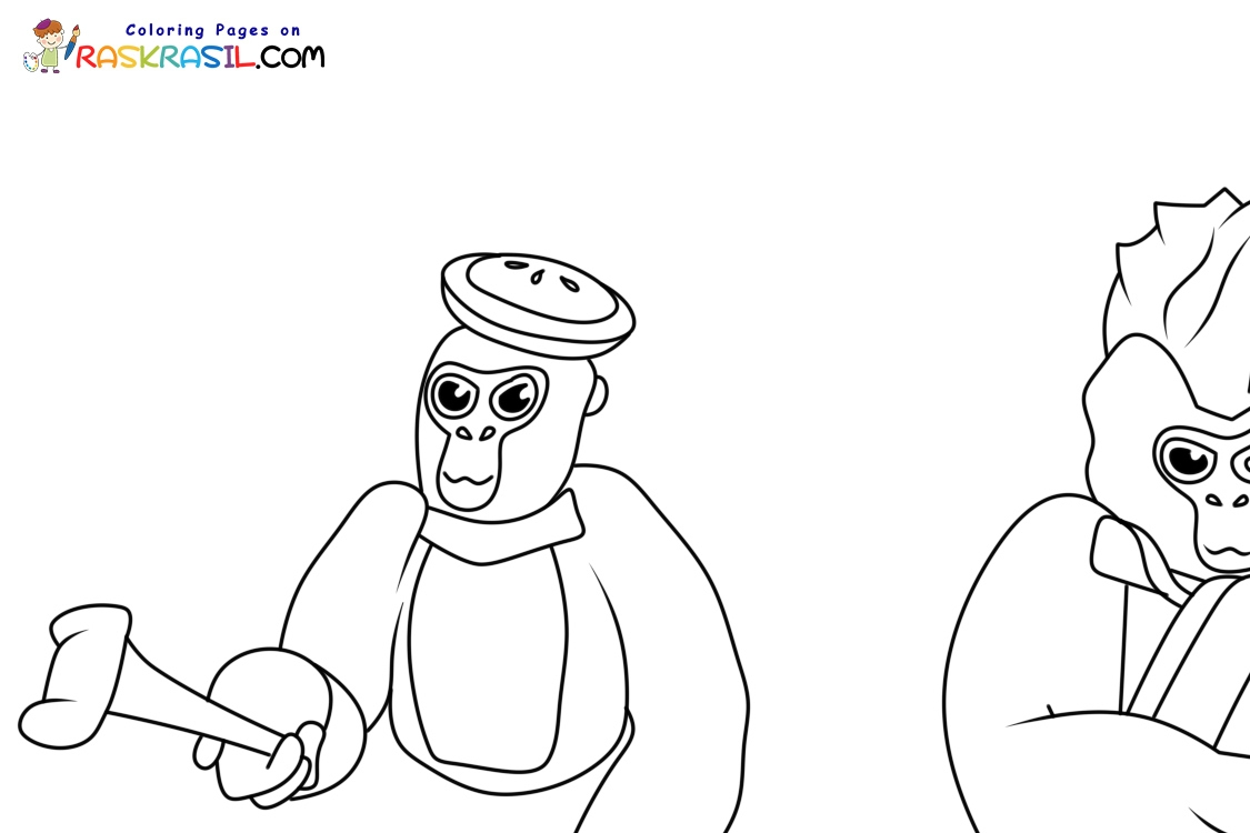 Gorilla Tag Coloring Pages