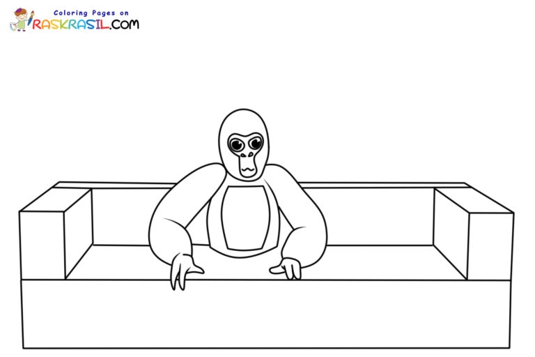 gorilla tag coloring pages