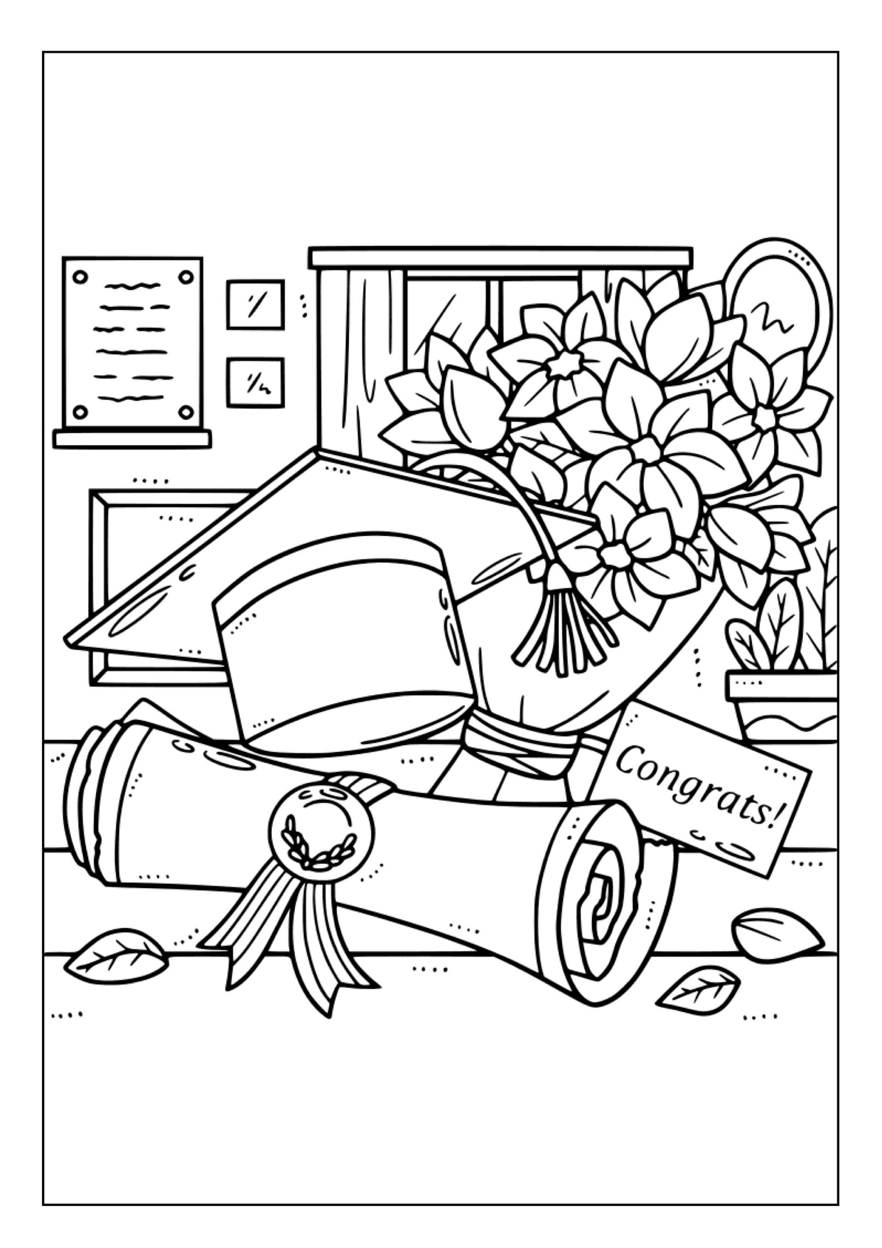 Graduation Coloring Pages 2025 Graduation Coloring Pages 2025