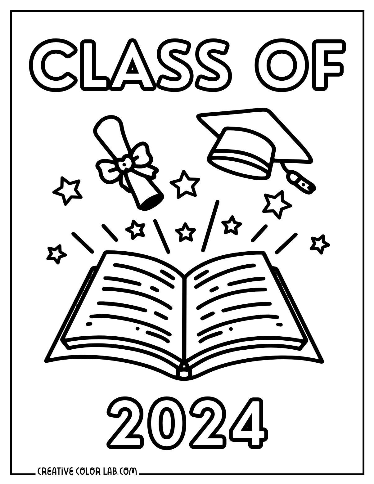 Graduation Coloring Pages 2025 Graduation Coloring Pages 2025