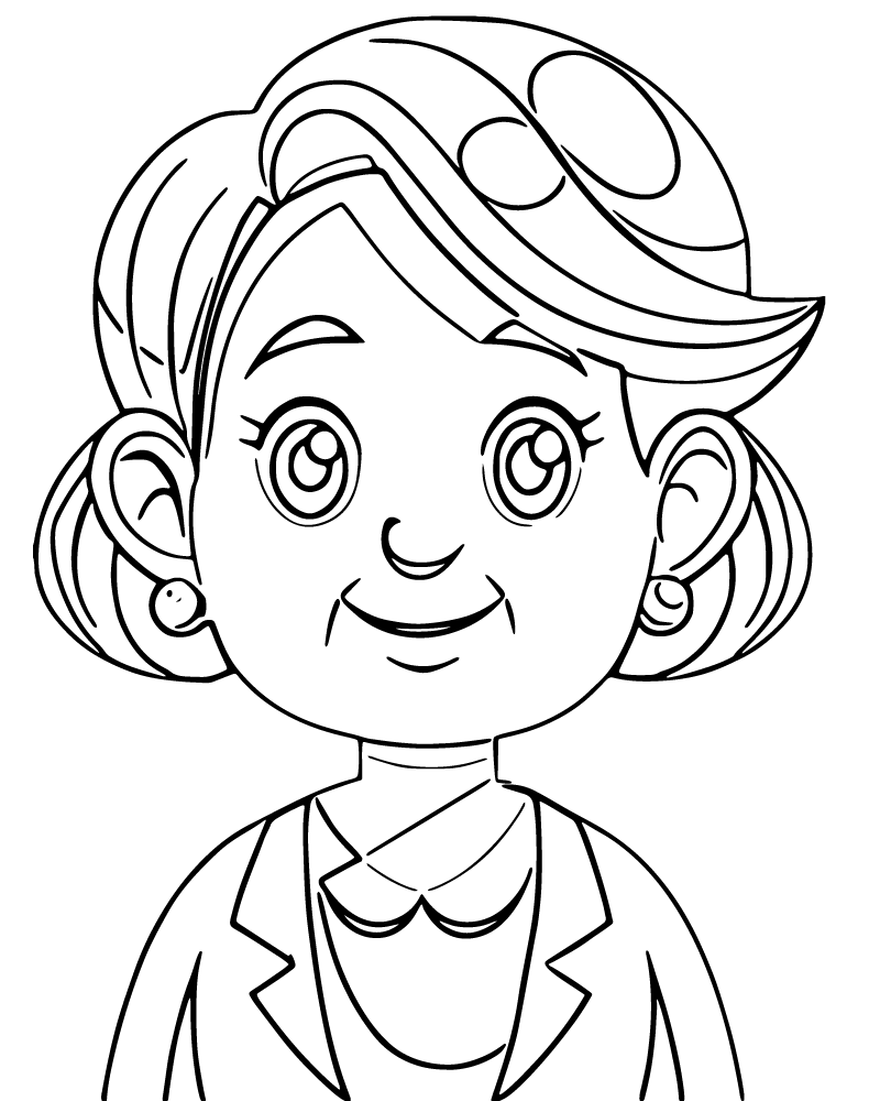 Grandma Mother 39 s Day Coloring Page