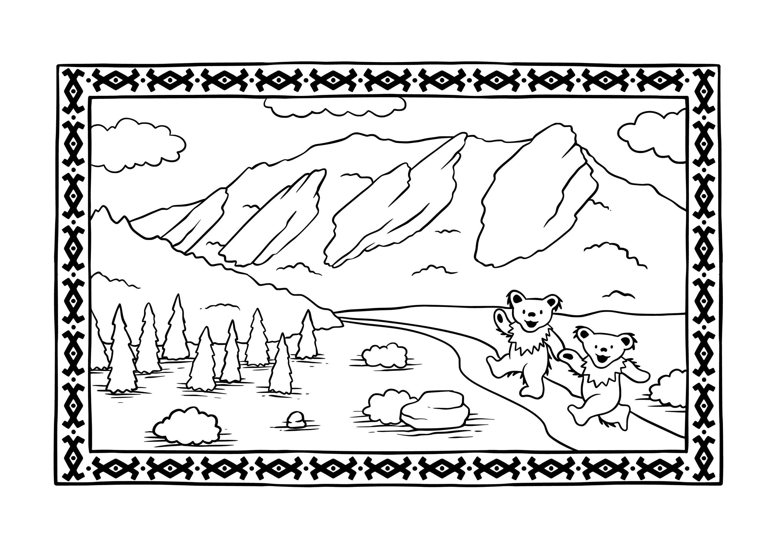 Grateful Dead Coloring Pages 2025 Grateful Dead Coloring Pages 2025