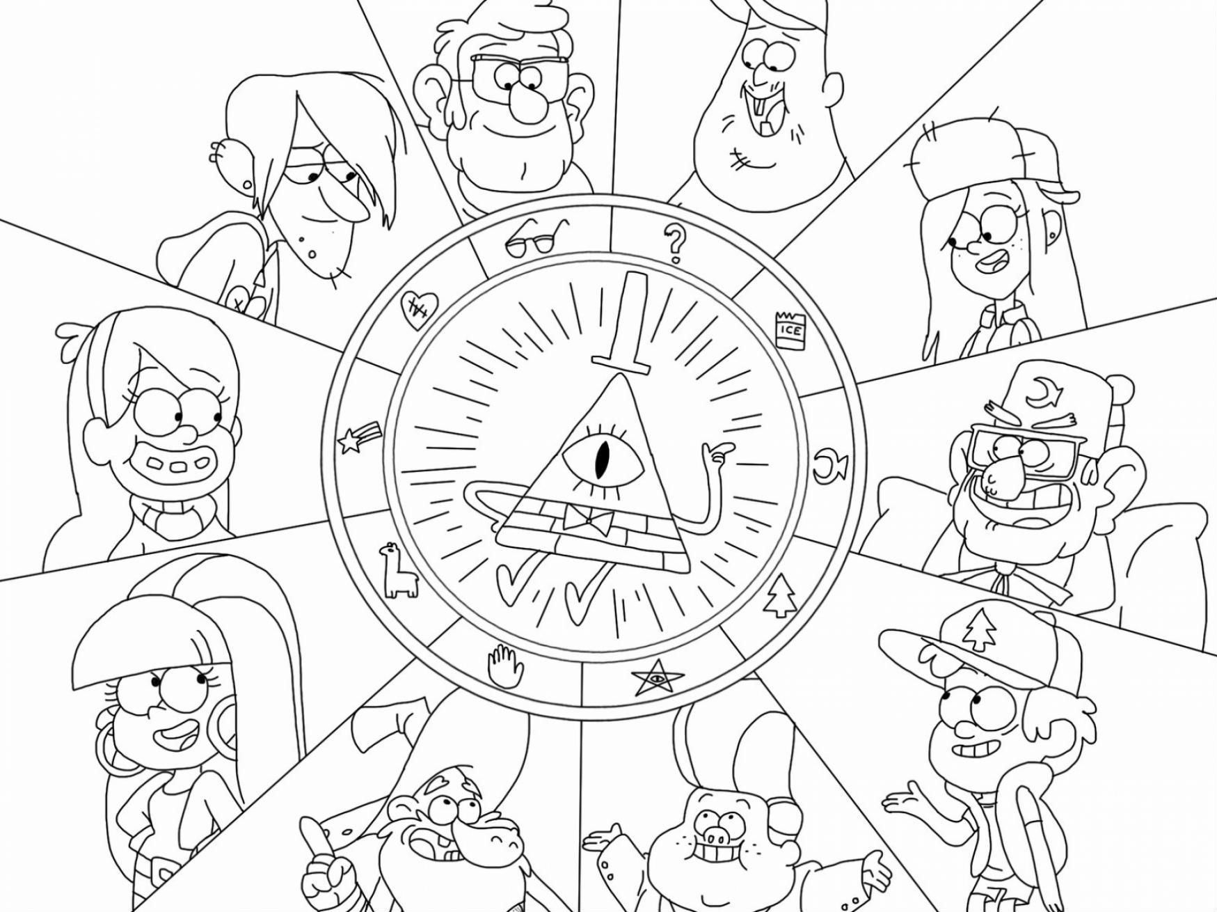Gravity Falls Coloring Pages Coloring Cool Gravity Falls Coloring Pages Coloring Cool