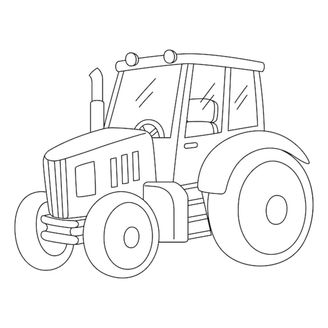 Great Tractor Coloring Page Download Print Or Color Online For Free