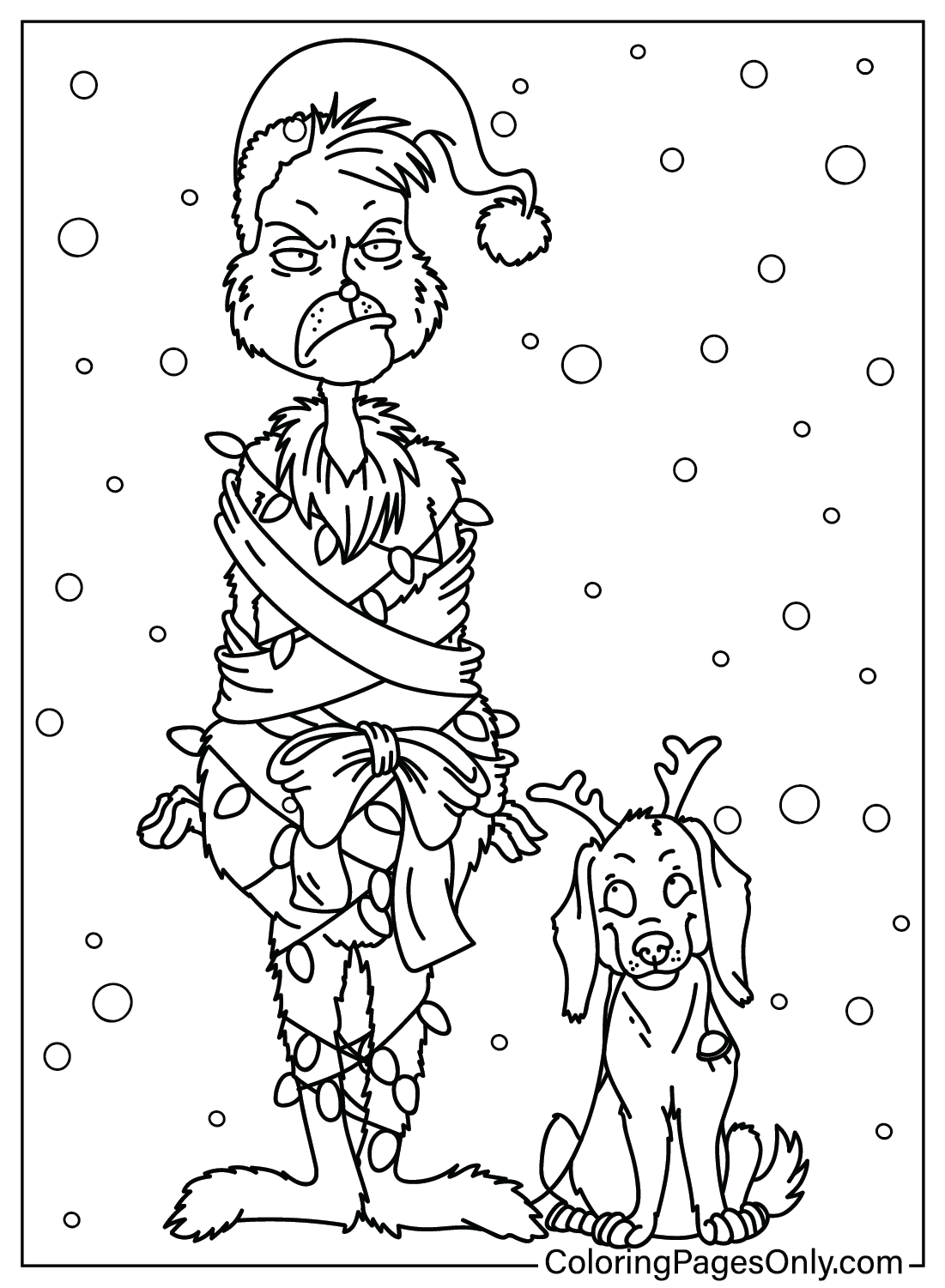 Grinch Printable Coloring Page Grinch Printable Coloring Page