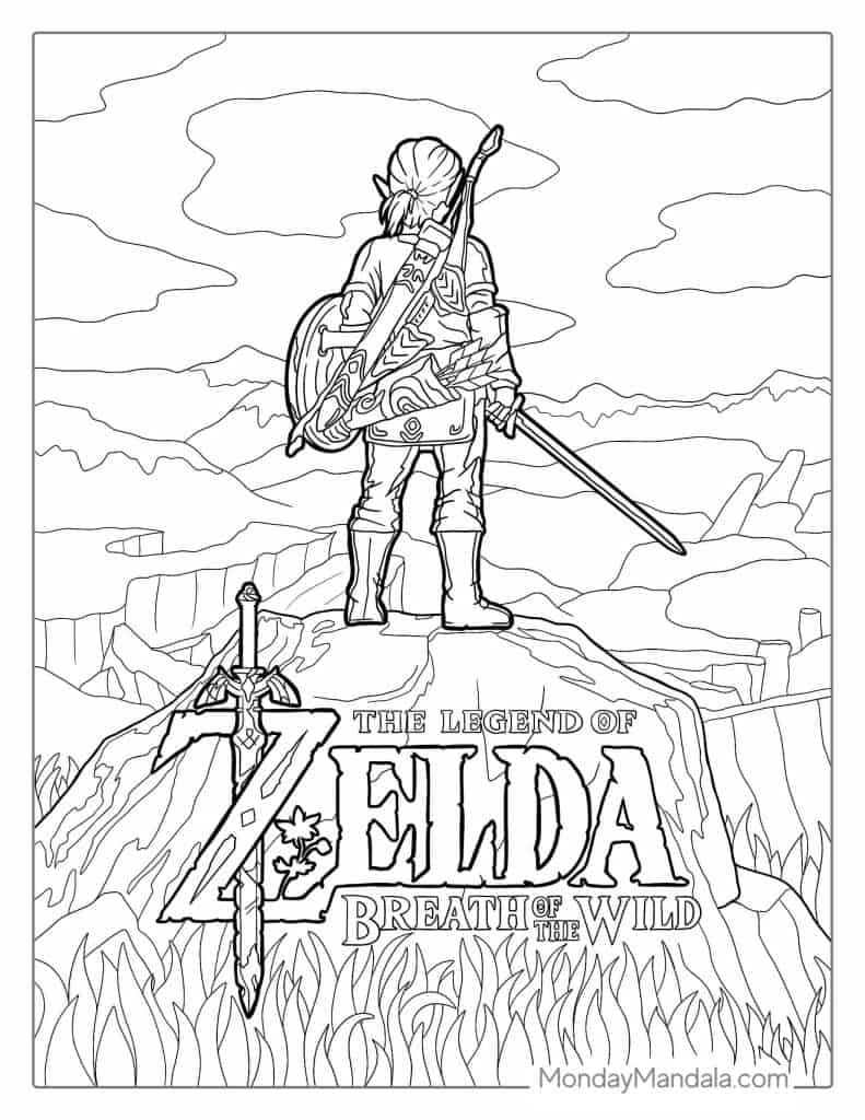 Guardian Zelda Breath Of The Wild Coloring Pages Free Infoupdate
