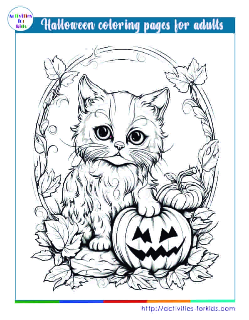 Halloween Coloring Pages For Adults Free PDF Printable Halloween Coloring Pages For Adults Free PDF Printable