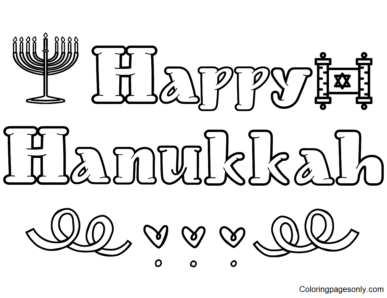 Hanukkah Coloring Pages Coloring Pages For Kids And Adults