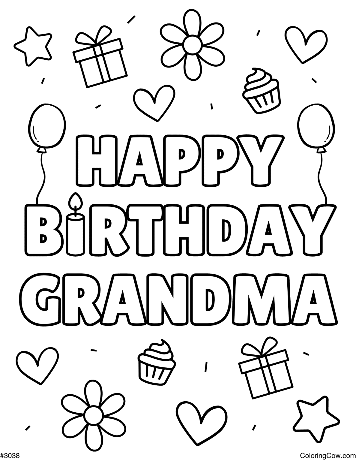 Happy Birthday Jesus Coloring Page