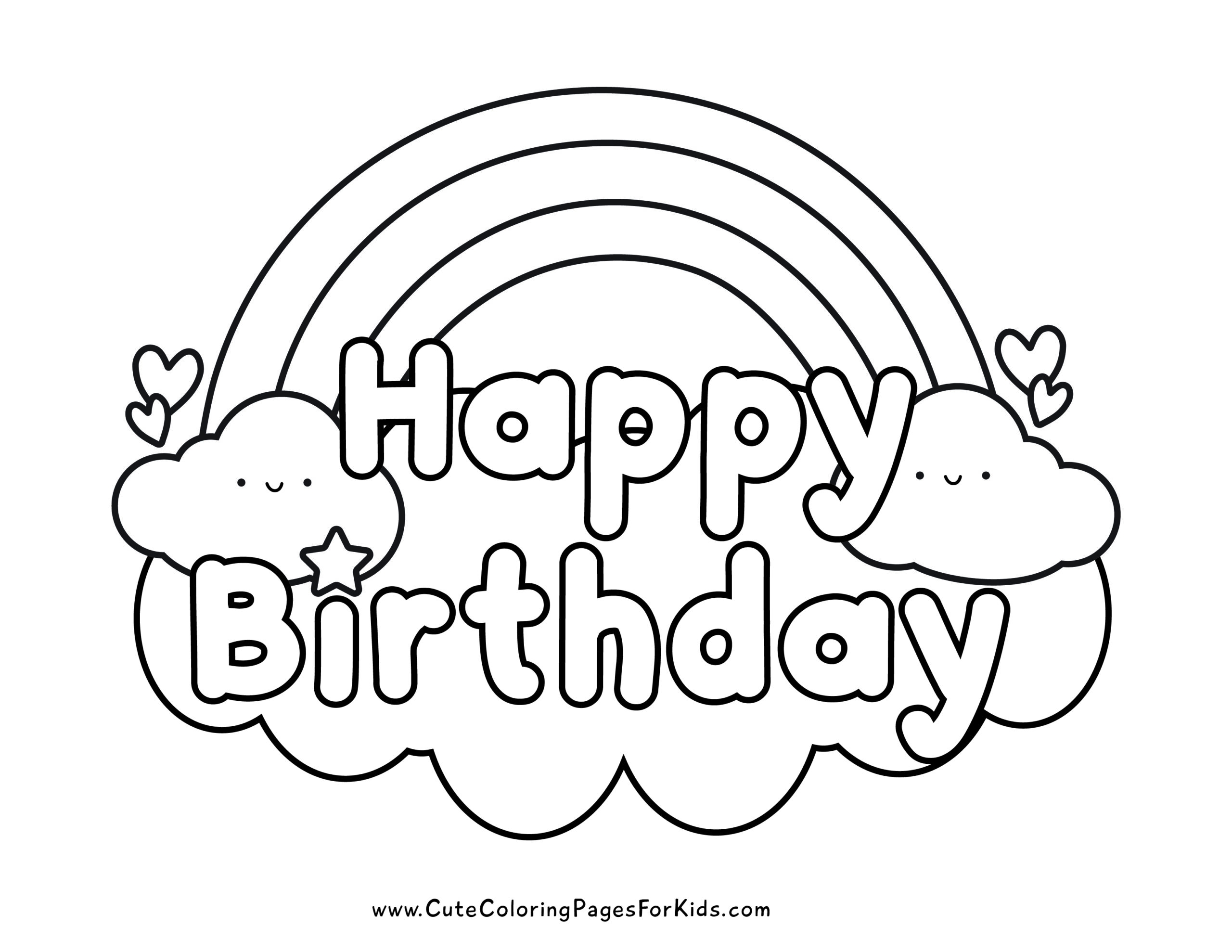 Happy Birthday Printable Coloring Pages Turtle Coloring Pages