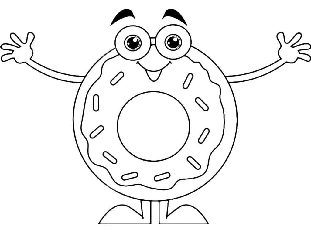 donut coloring page donut coloring page