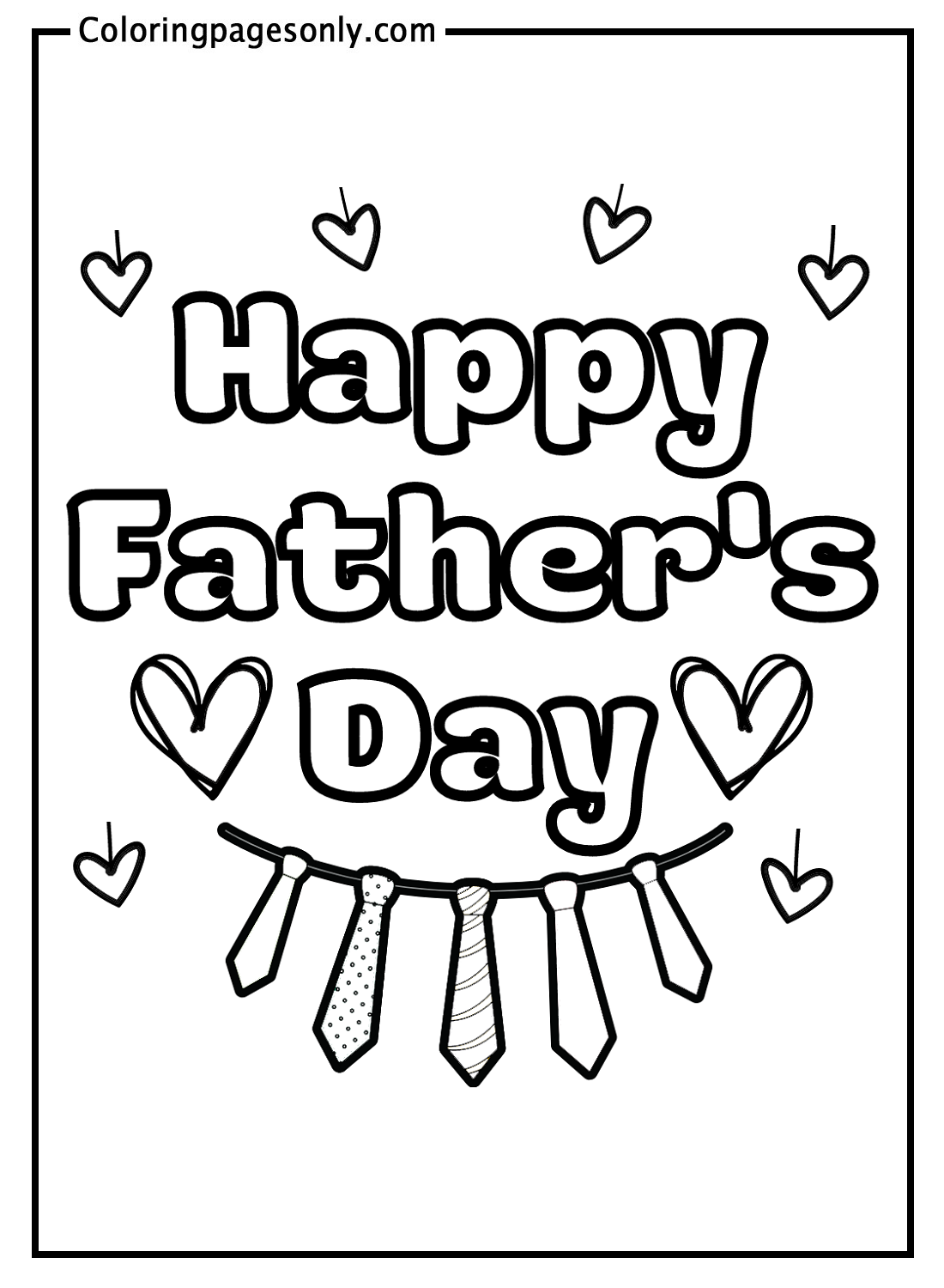 Happy Father S Day To Print Coloring Pages Father S Day Coloring Pages 