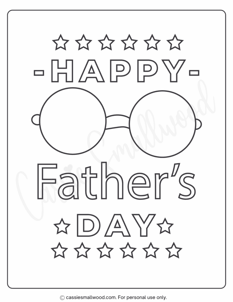 happy fathers day coloring pages