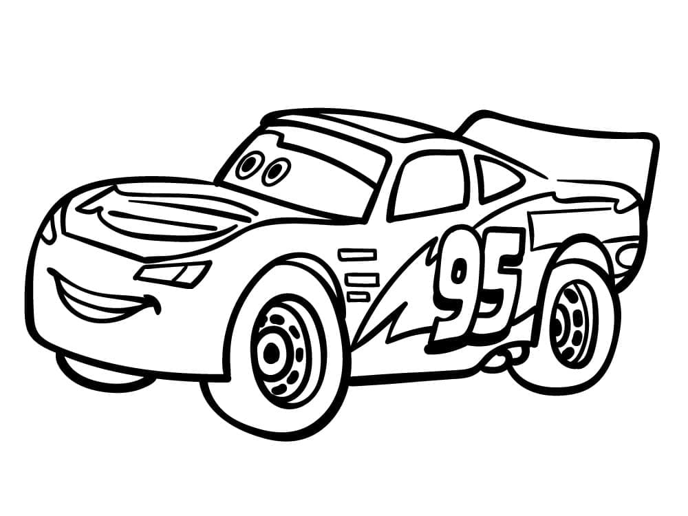 lightning mcqueen coloring page