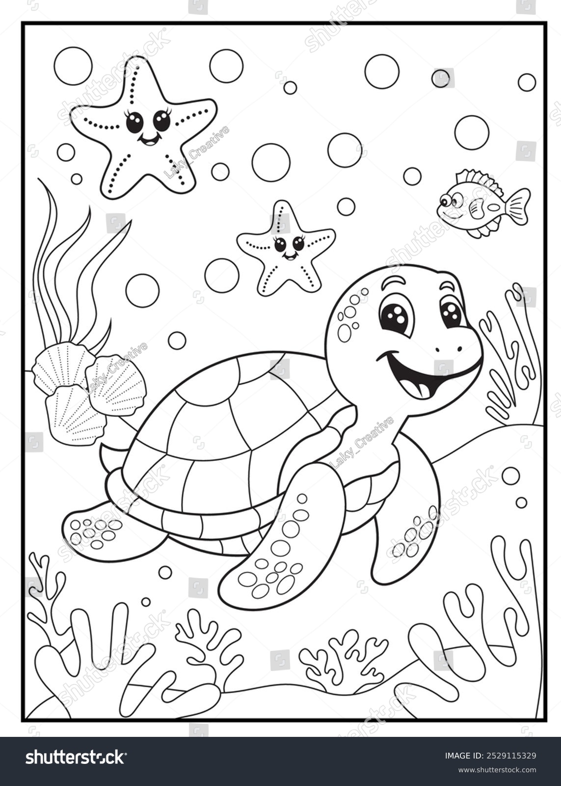 Hawaiian Style Sea Turtles Coloring Pages 2025 