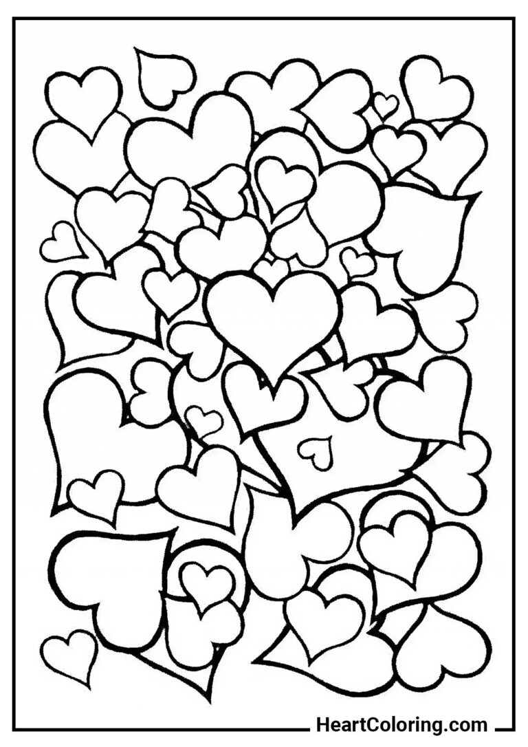 Heart Coloring Pages For A4 Printing Heart Coloring Pages For A4 Printing