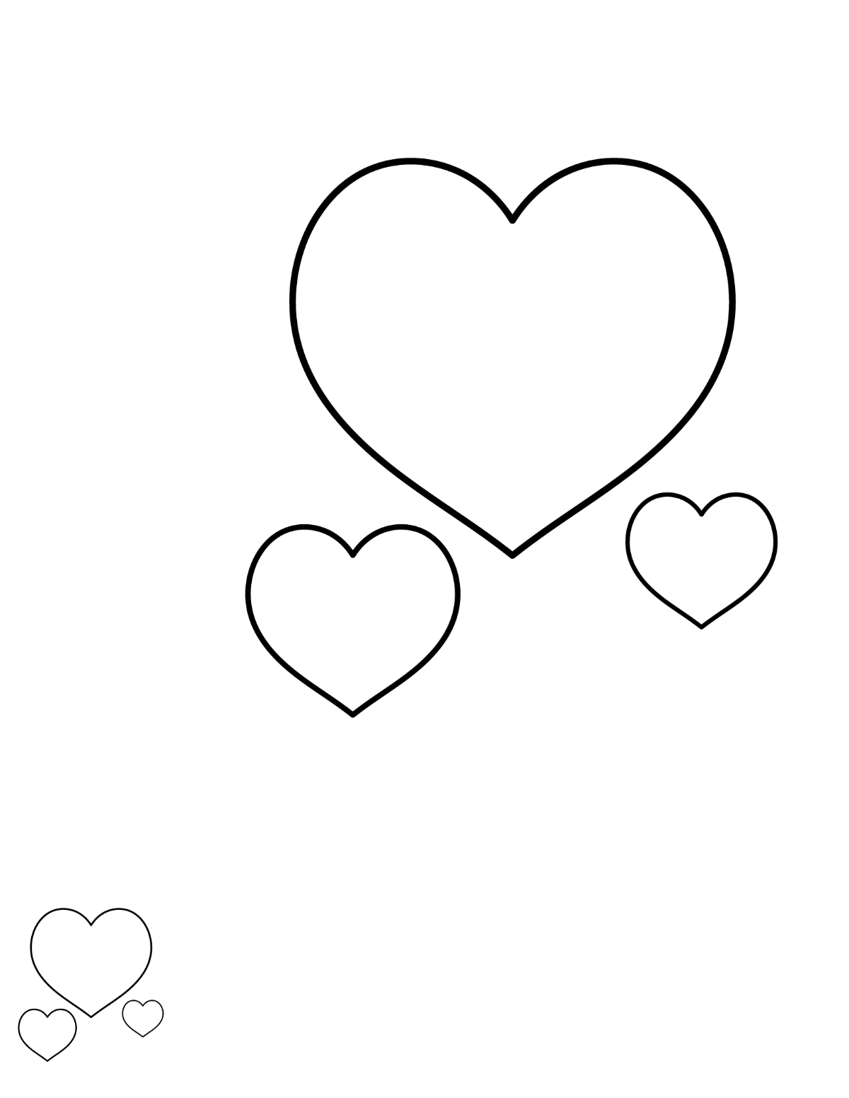 heart shape coloring pages