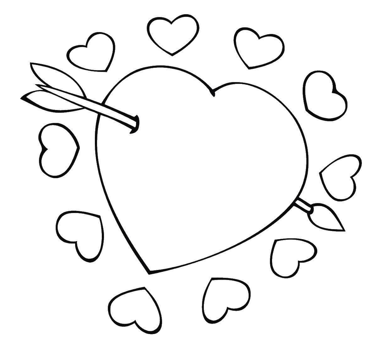 Hearts Coloring Pages