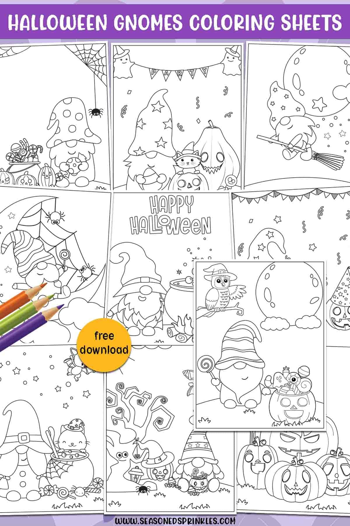 Hidden Pictures Coloring Pages Printable Halloween Infoupdate