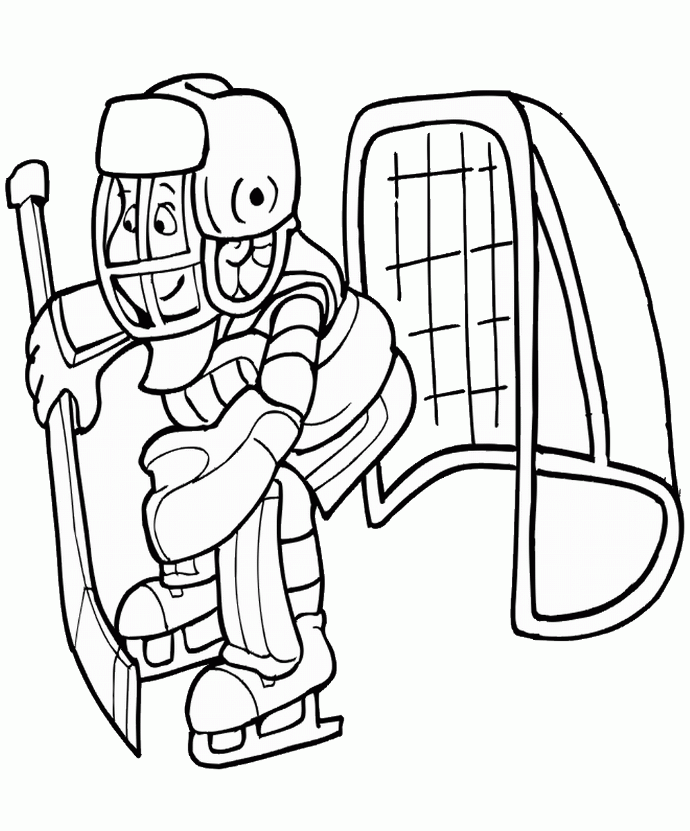 Hockey Coloring Pages