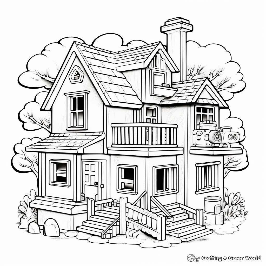 House Printable Coloring Pages